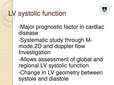 normal lv systolic function.